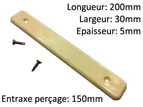 Patin plastiques pour bâche piscine à barre