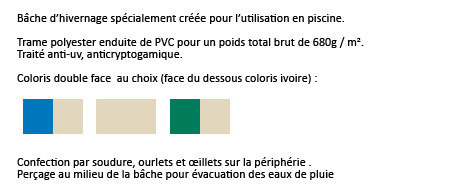 Helloshop26 - Bâche de protection imperméable résistante aux intempéries  polyester revêtu de pvc 650 g m² couverture étanche d'extérieur camion  meuble de jardin bois 5x8 m bleu 01_0000298 - Bâche de piscine 