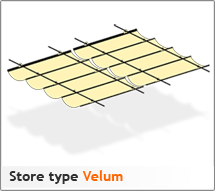 Store sur mesure type Velum